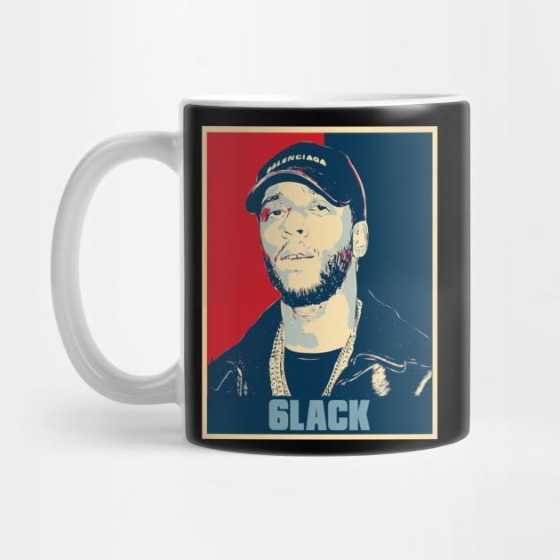 6lack Hip Hop Hope Poster Art by Odd Even